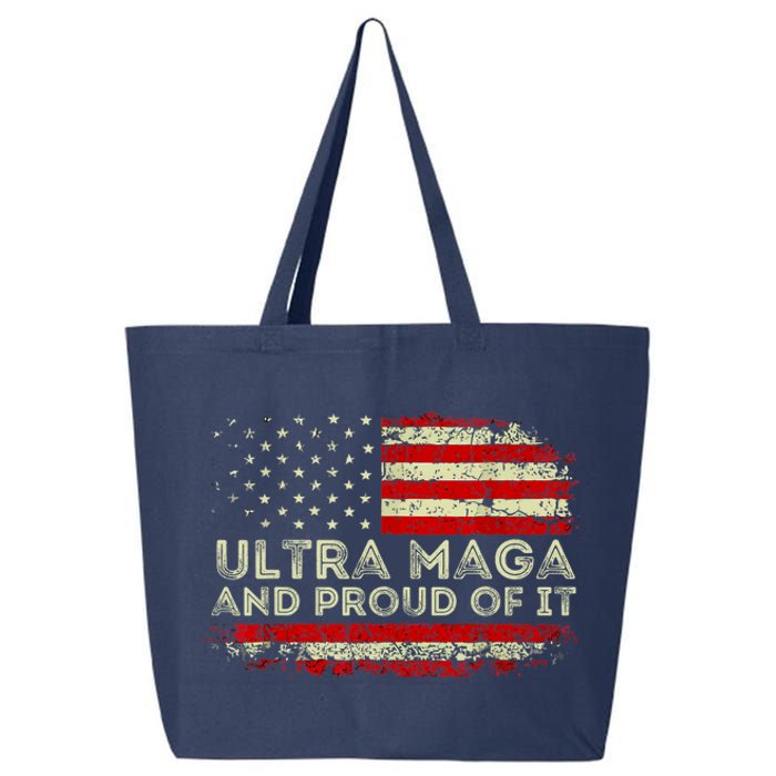 Ultra Mega And Proud Of It America Flag Design 25L Jumbo Tote