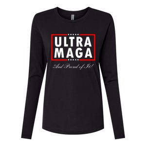 Ultra MAGA And Proud Of It Trump 2024 Anti Biden Womens Cotton Relaxed Long Sleeve T-Shirt