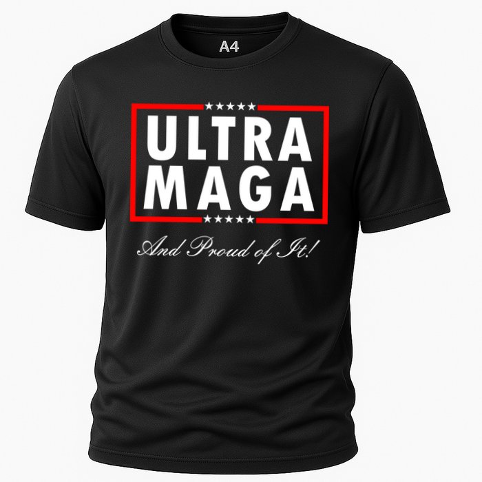 Ultra MAGA And Proud Of It Trump 2024 Anti Biden Cooling Performance Crew T-Shirt