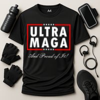 Ultra MAGA And Proud Of It Trump 2024 Anti Biden Cooling Performance Crew T-Shirt