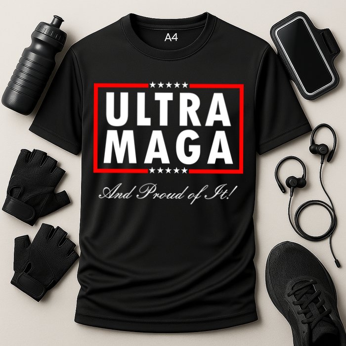 Ultra MAGA And Proud Of It Trump 2024 Anti Biden Cooling Performance Crew T-Shirt
