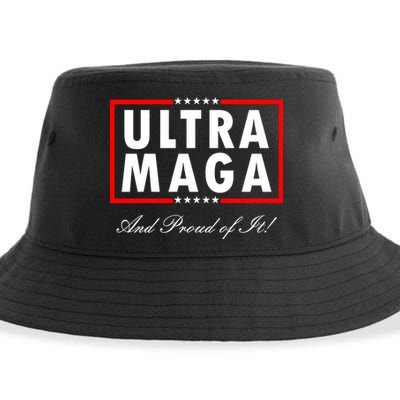 Ultra MAGA And Proud Of It Trump 2024 Anti Biden Sustainable Bucket Hat