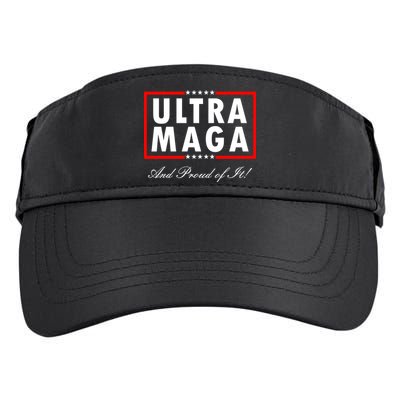 Ultra MAGA And Proud Of It Trump 2024 Anti Biden Adult Drive Performance Visor