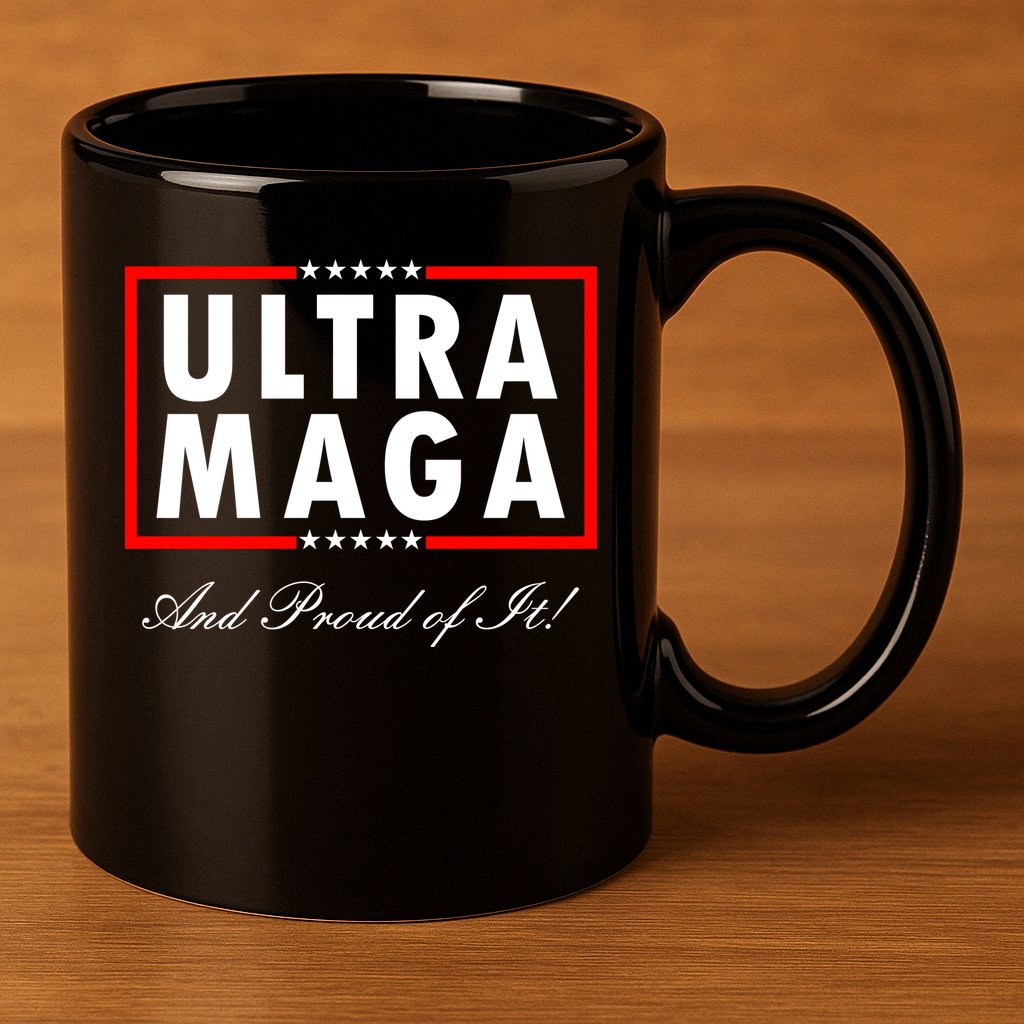 Ultra MAGA And Proud Of It Trump 2024 Anti Biden 11oz C Handle Ceramic Mug
