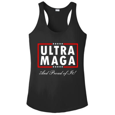 Ultra MAGA And Proud Of It Trump 2024 Anti Biden Ladies PosiCharge Competitor Racerback Tank