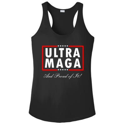 Ultra MAGA And Proud Of It Trump 2024 Anti Biden Ladies PosiCharge Competitor Racerback Tank