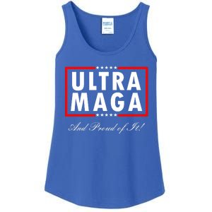 Ultra MAGA And Proud Of It Trump 2024 Anti Biden Ladies Essential Tank