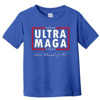 Ultra MAGA And Proud Of It Trump 2024 Anti Biden Toddler T-Shirt