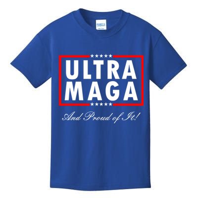 Ultra MAGA And Proud Of It Trump 2024 Anti Biden Kids T-Shirt