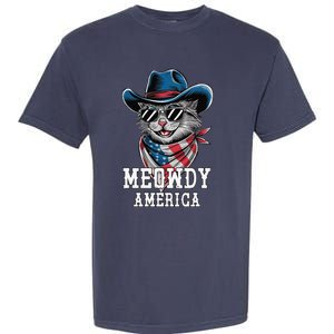 Usa Meowdy America Cat 4th Of July Funny Patriotic Garment-Dyed Heavyweight T-Shirt