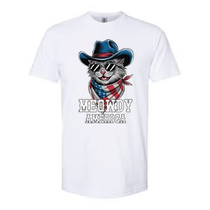 Usa Meowdy America Cat 4th Of July Funny Patriotic Softstyle CVC T-Shirt