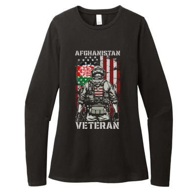 U.S. Military Afghanistan War Veteran Afghanistan Veteran Womens CVC Long Sleeve Shirt