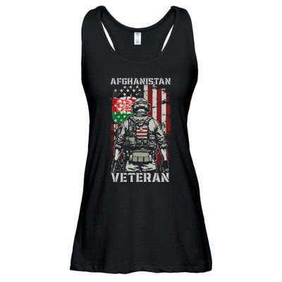 U.S. Military Afghanistan War Veteran Afghanistan Veteran Ladies Essential Flowy Tank