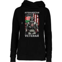 U.S. Military Afghanistan War Veteran Afghanistan Veteran Womens Funnel Neck Pullover Hood