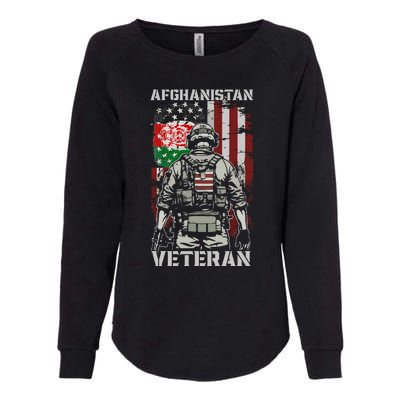 U.S. Military Afghanistan War Veteran Afghanistan Veteran Womens California Wash Sweatshirt