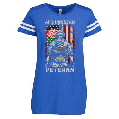 U.S. Military Afghanistan War Veteran Afghanistan Veteran Enza Ladies Jersey Football T-Shirt