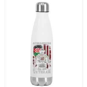 U.S. Military Afghanistan War Veteran Afghanistan Veteran Stainless Steel Insulated Water Bottle