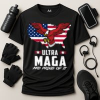 Ultra Maga And Proud Of It USA Eagle Cooling Performance Crew T-Shirt