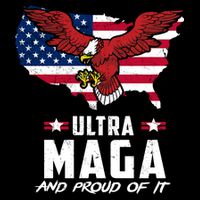 Ultra Maga And Proud Of It USA Eagle Sustainable Bucket Hat
