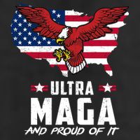 Ultra Maga And Proud Of It USA Eagle Adult Drive Performance Visor