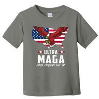 Ultra Maga And Proud Of It USA Eagle Toddler T-Shirt