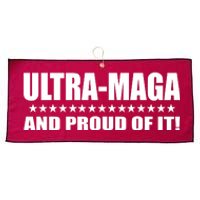 Ultra Maga And Proud Of It Large Microfiber Waffle Golf Towel