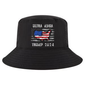 Ultra MAGA Betsy USA Flag Trump 2024 Anti Biden Cool Comfort Performance Bucket Hat