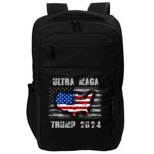 Ultra MAGA Betsy USA Flag Trump 2024 Anti Biden Impact Tech Backpack