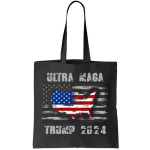 Ultra MAGA Betsy USA Flag Trump 2024 Anti Biden Tote Bag