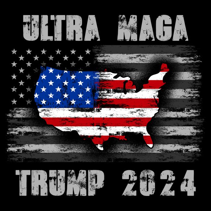 Ultra MAGA Betsy USA Flag Trump 2024 Anti Biden Toddler T-Shirt