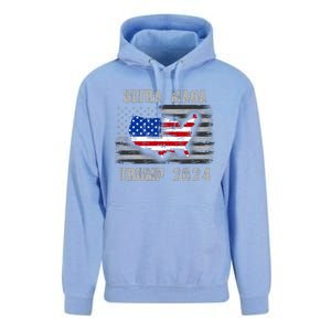 Ultra MAGA Betsy USA Flag Trump 2024 Anti Biden Unisex Surf Hoodie