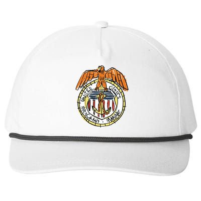 USA Marine Badge Doodle Snapback Five-Panel Rope Hat