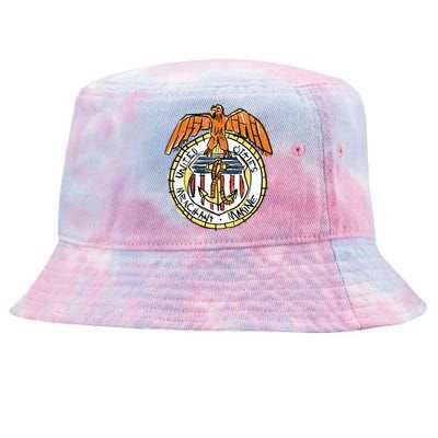 USA Marine Badge Doodle Tie-Dyed Bucket Hat