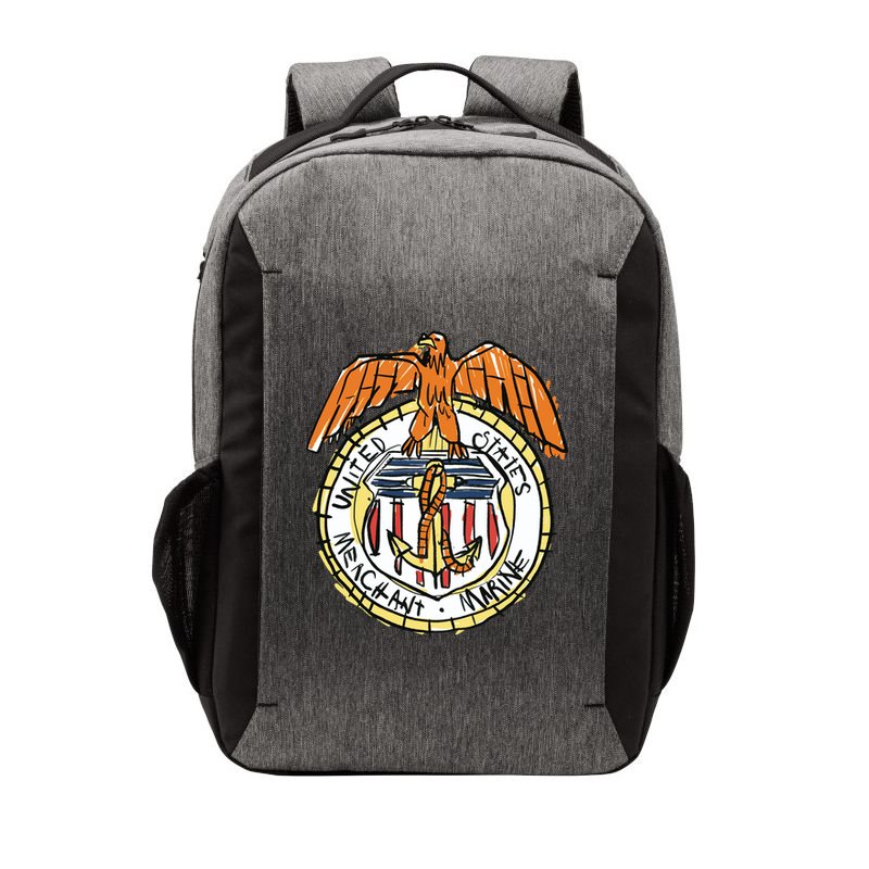USA Marine Badge Doodle Vector Backpack