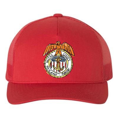 USA Marine Badge Doodle Yupoong Adult 5-Panel Trucker Hat