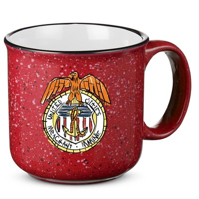 USA Marine Badge Doodle 15oz Campfire Ceramic Mug
