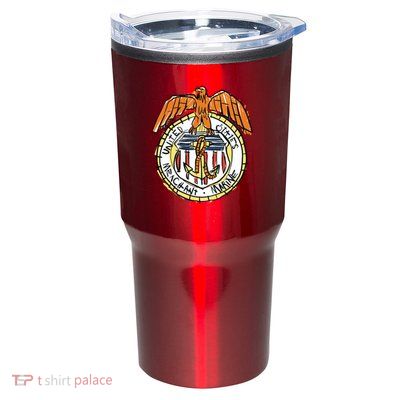 USA Marine Badge Doodle Tumbler