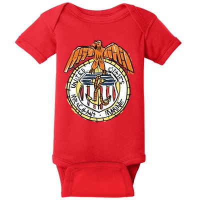 USA Marine Badge Doodle Baby Bodysuit