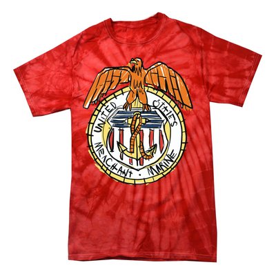 USA Marine Badge Doodle Tie-Dye T-Shirt