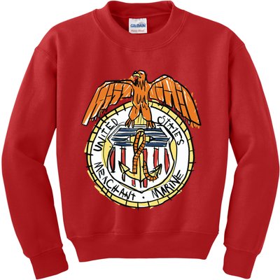 USA Marine Badge Doodle Kids Sweatshirt