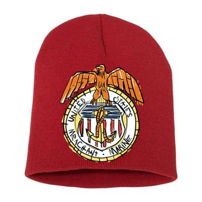 USA Marine Badge Doodle Short Acrylic Beanie