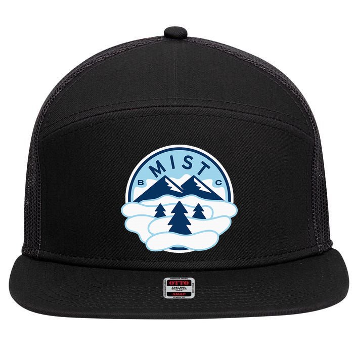 Unrivaled Mist Basketball Club 3x3 7 Panel Mesh Trucker Snapback Hat