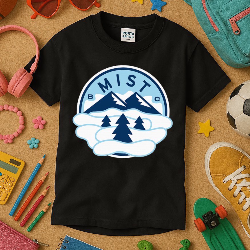Unrivaled Mist Basketball Club 3x3 Kids T-Shirt