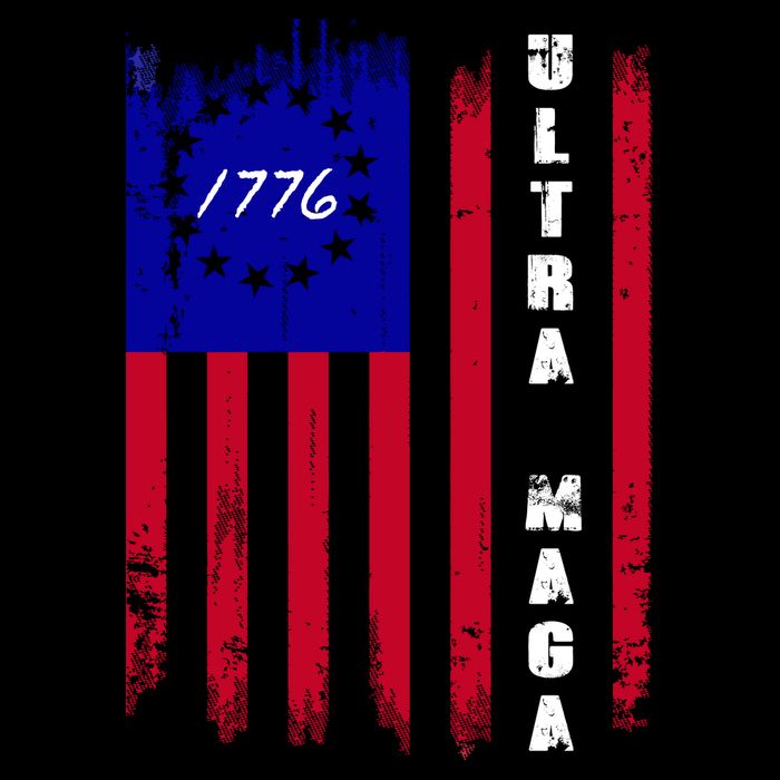 Ultra MAGA Betsy Ross USA Flag Trump 2024 Anti Biden Backpack
