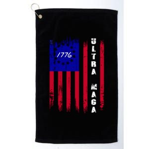 Ultra MAGA Betsy Ross USA Flag Trump 2024 Anti Biden Platinum Collection Golf Towel