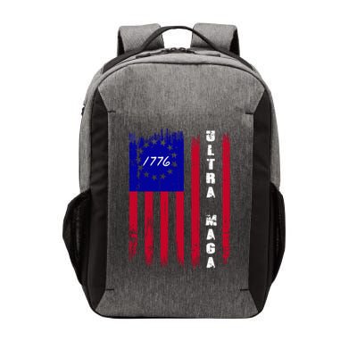 Ultra MAGA Betsy Ross USA Flag Trump 2024 Anti Biden Vector Backpack
