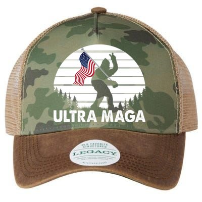 Ultra Maga Big Foot Sasquatch Legacy Tie Dye Trucker Hat