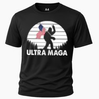 Ultra Maga Big Foot Sasquatch Cooling Performance Crew T-Shirt
