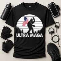 Ultra Maga Big Foot Sasquatch Cooling Performance Crew T-Shirt