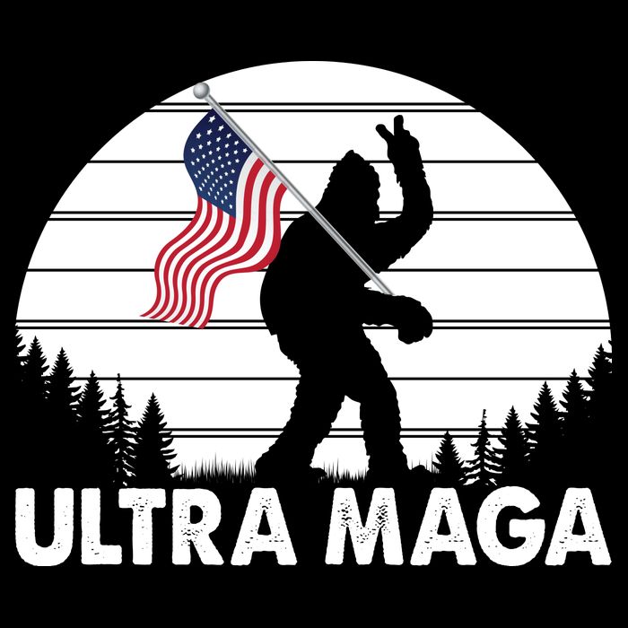 Ultra Maga Big Foot Sasquatch Cooling Performance Crew T-Shirt